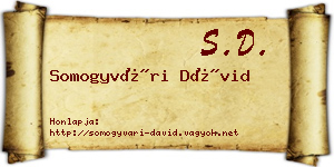Somogyvári Dávid névjegykártya